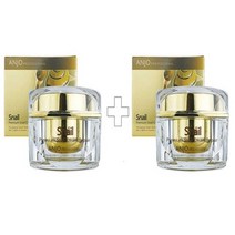 [특별판매 1 + 1] 앙주 프리미엄 스네일 영양크림 (50ml / 2개) + 사은품 : 달팽이 프리미엄 마스크 팩 10장 / 달팽이 점액 함유 피부 탄력 미백 주름개선