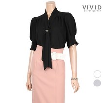 [비비드 시크릿가너] [VIVID SG][VIVID SG] 진주타이 여름 블라우스 VS02