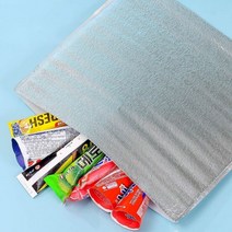 두꺼운 은박 보냉봉투 50p세트 식품포장 일회용 보냉 은박보 보온 보냉 온백 냉팩 봉투 냉백, DQ 본상품선택