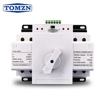 이중 전원 자동 전환 스위치 TOMZN TOQ3-2P/125 PV 도시 전력 발전기 ATS 2P 125A 230V MCB 타입, 한개옵션1