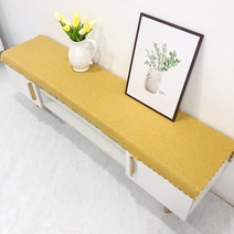 SKANDSALO 패브릭 린넨 모던 북유럽 TV장 TV다이 거실장 덮개 커버 테이블보, 주황색 노란색