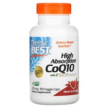 닥터스 베스트 코큐텐 바이오페린 함유 200mg 180베지캡슐 코엔자임 Q10, 180정, 1개