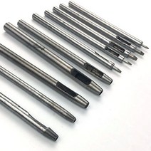 갈색가죽 가죽공예 원형 펀치 사이즈별 0.8 1.0 1.5 2.0 2.5 3.0 3.5 4.0 6.0 8.0, 1개, 6.0mm