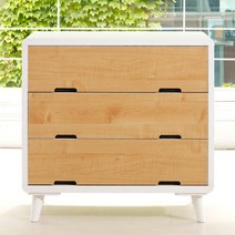 마우로 3단서랍장 800, 오크화이트