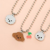 강아지 인식표 목걸이 이름표, 닥스훈트(블랙탄), 노란꽃