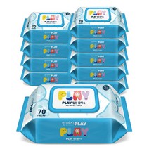 [한예지] PLAY 릴린 물티슈 캡형 70매 10팩, 단품