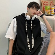 아메리칸후드런닝남성여름와그프티셔츠오버시즈민소매맨투맨