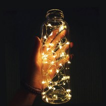 모던홀릭 와이어전구 LED 무드등, 와이어전구 CR건전지타입 2M 화이트
