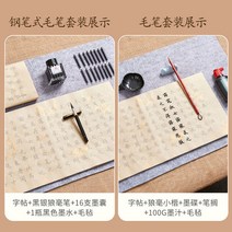 서붓글씨첩초보자입문세트 사본만년필-133750, 옵션06, 펜슬타입 붓세트(레터링 블랙 실버 울프 50ml 잉