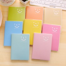 달자샵 3+3 스마일 해피 다용도 휴대용 줄눈 수첩 포켓 메모노트, 랜덤 3Pcs+3Pcs