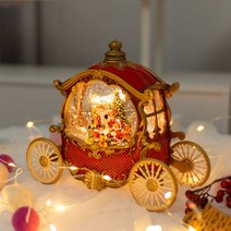 본디자인랩 크리스마스 오르골 산타 기차 워터볼 무드등, 루돌프 대신 산타의 [기차] (2110)