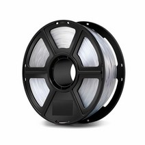 FLASHFORGE PETG 3D 프린터 필라멘트 1.75mm (투명/내추럴 색상) 1kg 스풀 (2.2파운드) 신선함 치수 정확도 +/- 0.02mm 엉킴 없음 대부분의 FDM, Clear