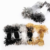 KP 실고리핀(약100개) 택고리 택끈 상표끈 라벨끈, 화이트끈+골드핀