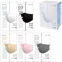 피앤씨 보건용 슬림 마스크 새부리형 화이트 대형 KF94, 1개입, 50개