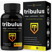 뉴트라챔프 NutraChamps Tribulus Terrestris 2000mg 90정 마카 트리뷸러스 테레스트리스 에너지, 1