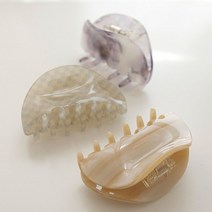 제이로렌 제이로렌 셀룰로오스 반달 반묶음 집게핀 H0816