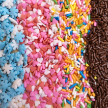 스프링클 레인보우 초콜릿 데코 장식 빼빼로 만들기 100g [소분상품], 초콜릿스프링클