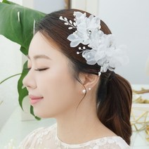 살롱드메리 셀프웨딩헤어핀 설레임 한복 혼주 뒤꽂이 올림머리장식