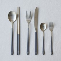 MASI FIRENZE 백화점 호텔 신혼부부 양식 명품 커트러리, 티스푼, 그레이