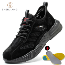 [ZhenJiang] 여름 안전화 경량 안전화 미끄럼방지 통기신발+ 메모리폼 깔창