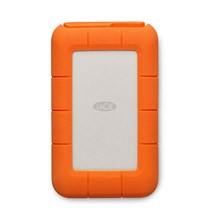 LaCieLAC9000633 러기드 미니 4TB 외장 하드 드라이브 휴대용 HDD - USB 3.0 및 2.0 호환 낙하 충격 방지 방진 방수 셔틀 Mac PC 데스크톱 노트북용, 2TB, SSD Pro