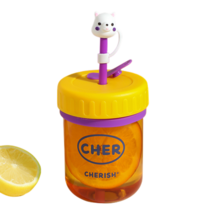 MOCAROSE 휴대용물통 350 빨대 컵, #4