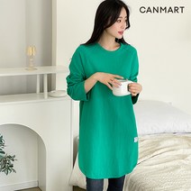 [캔마트]아엘 라벨 롱 티/베이직/워싱/면