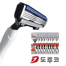 ( 도루코 4중날 페이스4 고급 휴대용면도기 10P 박스 ) 쉐이브 일회용품 모텔 호텔 여행용 쉐이브 일회용, 1