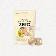 롯데 제로 후르츠 젤리 52g 무설탕 복숭아 키위맛, 1개