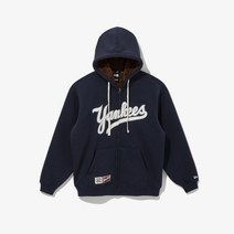 뉴에라 뉴에라 남여공용 MLB 쿠퍼스타운 스크립트 뉴욕 양키스 후드 집업 네이비 13338678
