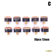 큐대 당구 카본 상대 큐 10Pcs 블랙 8 용품 헤드 액세서리 10mm 11mm 12mm 13mm 스크류 레드 가죽, 씨