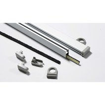 사각 족자봉 30cm 10조 (20ea) 부품 포함 (알루미늄), 1. 고리 타입, 20개