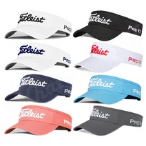 타이틀리스트 골프 모자 바이저 썬 캡 공용 여름 라운딩 향균 선물 TH8VTPS, FREE SIZE, TH8VTPS 썬캡 네이비