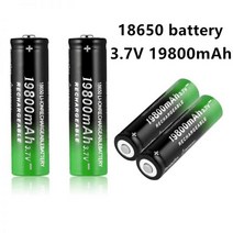 21700배터리 3.6v건전지 New 18650 Li-Ion battery 19800mAh rechargeable 3.7V for LED flashlight or electroni, 50 PCS Battery