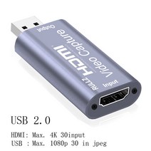 HD 1080P 4K HDMI 비디오 캡처 카드 To USB 2.0 3.0 Placa De Captura 보드 게임 기록 라이브 스트리밍 방송 TV 루프, USB 2.0 Navy Mini