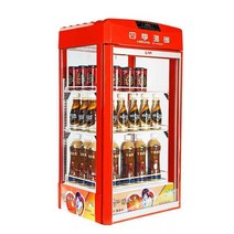 음료수 온장고 두유 온도 보온 약국 캔커피 병음료, 레드 108L 음료수 온장고