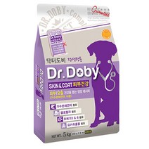 [달팽이 보금자리] 강아지 닥터도비 스킨앤코트 피부 5kg 1P 사료 애견 6519EA, 달팽이 보금자리 본상품선택