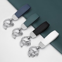 유투카 쌍용 자동차 키케이스 TPU 스마트 키커버 6종색상 렉스턴W 코란도C 스포츠 코란도 투리스모 골드라인 실버라인 키링 전화번호판 차량 악세사리, 추가상품-가죽 스트랩, 실버_딥블루