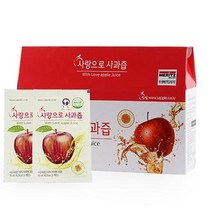 싱싱 사랑으로 사과를 통째로 갈아넣은 국내산 무첨가 명품 아침사과즙 1박스 30포, 상세페이지참조, 999