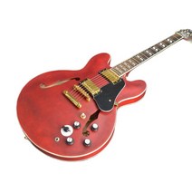 초중급 일렉기타 취미용 연습용 전자기타 동호회 재즈 세미 할로우 바디 일렉트릭 기타 레드 마감 매트, 02 guitar