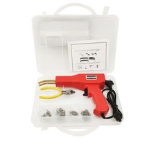 pvc용접기 휴대용 용접기 플라스틱 용접기 핸디 플라스틱 핫 스테이플러 기계 납땜 인두 PVC 수리 자동차, 01 Red_02 US Plug