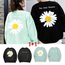 1+1 남자 오버핏 맨투맨 티셔츠 쭈리맨투맨 커플티