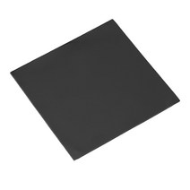 Richer-R 방열 CPU 열 패드 100×100×2mm 히트 싱크 냉각용 저점도 높은 열전도율 도전성 실리콘 패드(블랙)