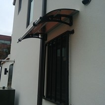 캐노픽스 550x1200 비가림 차양막 창문차양 렉산 넥산 폴리카보네이트 창문캐노피, 그레이, 그린