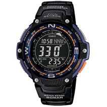 카시오 SGW-100-2B 전자손목시계 등산용 나침반 온도계 남성 스포츠 패션 방수