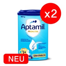 (대용량) 압타밀 킨더밀쉬 프로누트라 플러스 1단계 800g 2개_리뉴얼 분유_용량 꼭 확인하세요!!, 2개