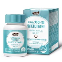 치카오 치아 건강 잇몸 영양제 뼈 칼슘 우리 가족 치아 건강 습관, 45정, 5개