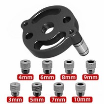 도웰링지그 맥스 3-10mm 맞춤 핀 지그 키트-8 개의 강철 부싱이 있는 셀프 센터링 드릴 가이드 로케이터-목공 알루미늄 합금 구멍 펀처, [05] Black SET-1