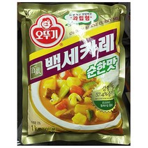 오뚜기 순한맛 백세카레(오뚜기 1k) 카렉스 오뚜기 숙성카레, 1, 1개, 1kg