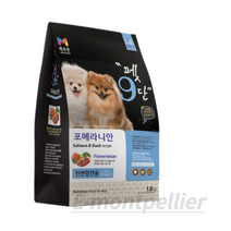 목우촌 전연령용 오리 펫9단 포메라이안 전용사료, 연어&오리, 1.8kg, 2개